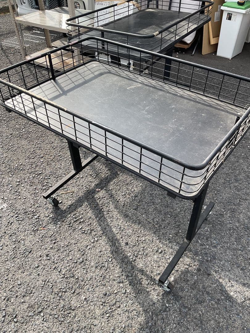 折りたたみ販売ワゴン キャスター付 業務用 什器 店舗用