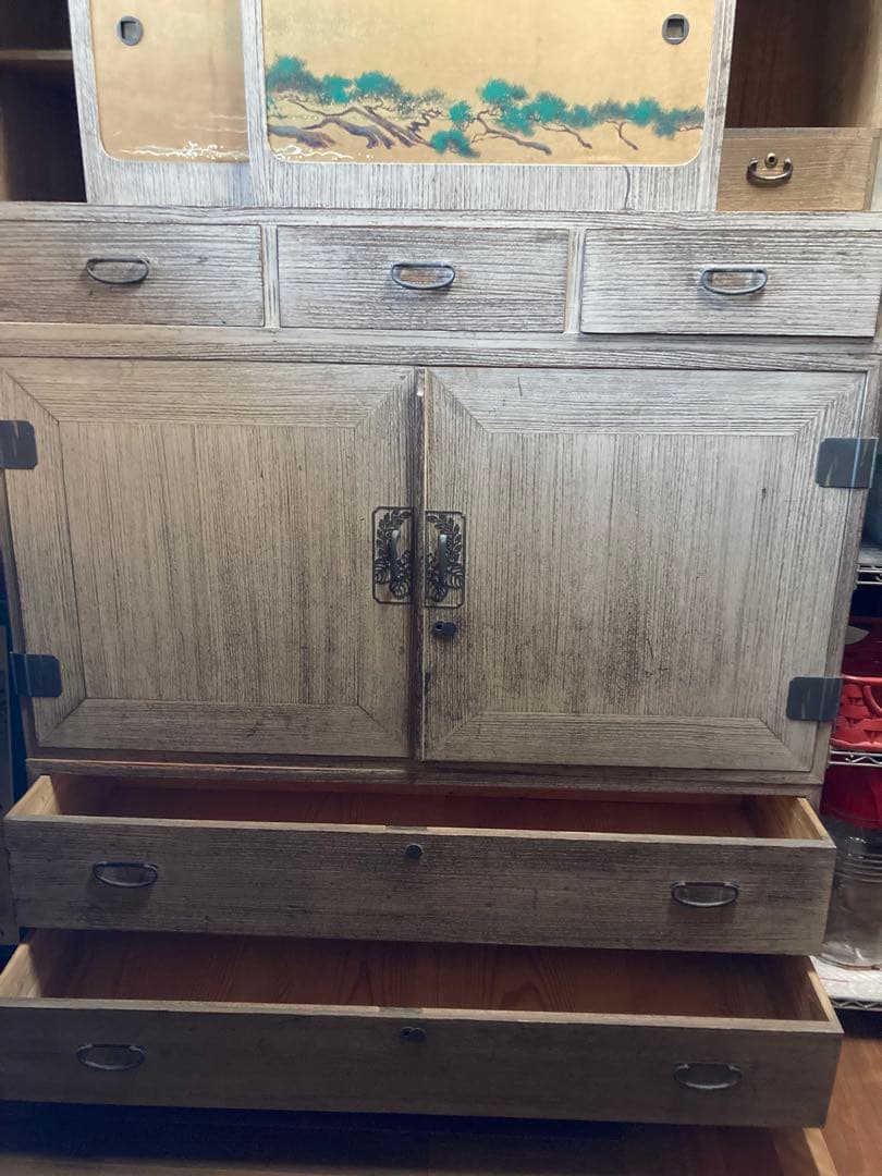 桐タンス　桐箪笥　桐たんす　鍵付き昭和レトロ