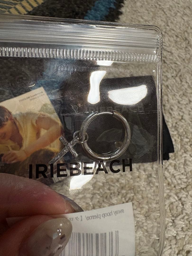 IRIEBEACH クロスモチーフシルバーピアス八木勇征Lookbookポーチ付