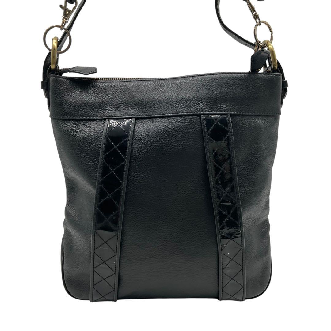 美品 バーバリー ワンショルダーバッグ ベルト ノバチェック レザー ブラック