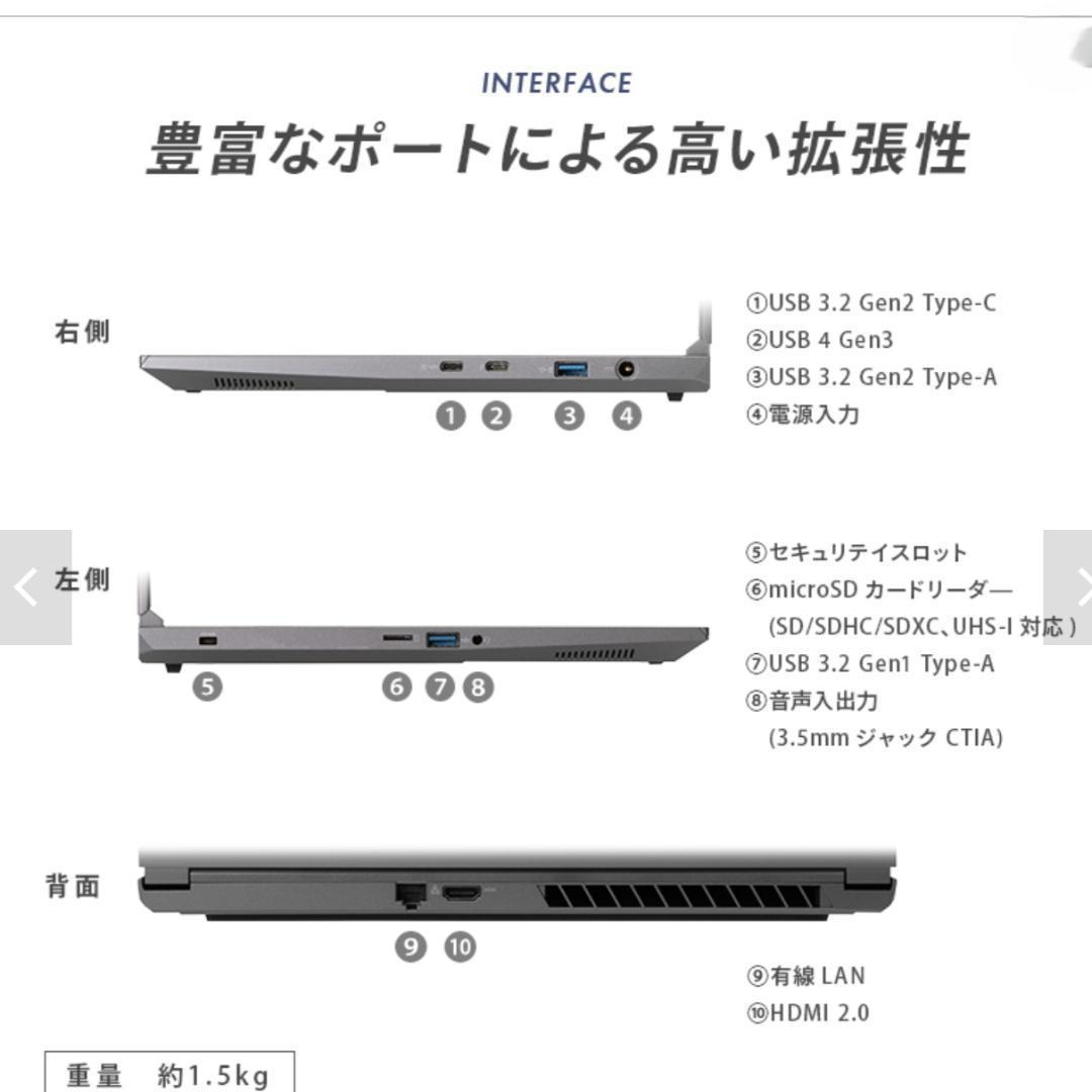 くにすけお【ほぼ未使用・保証付】GALLERIA DL9R-IG-C4A