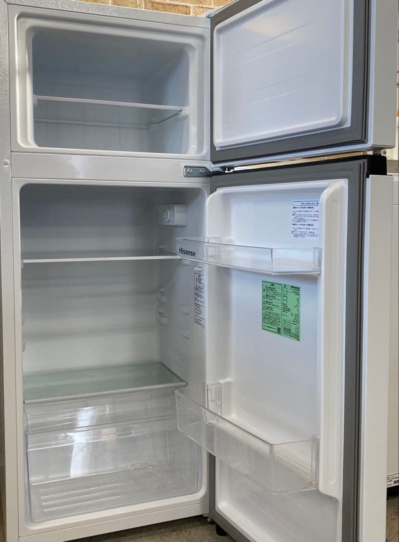 札幌限定 冷蔵庫 洗濯機 2点 2023年製 124L 5.5kg ハイセンス