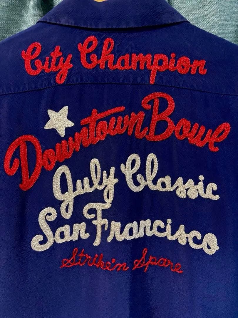 古着　STYLE EYES ボーリングシャツ 刺繍入り