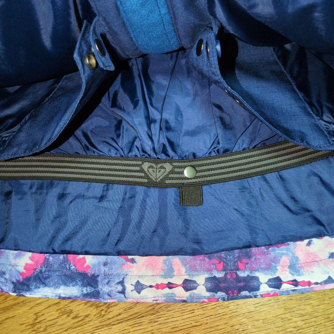 ROXY　スノボウェア　上下セット　Ｍ　総柄　ネイビー　キャメルブラウン