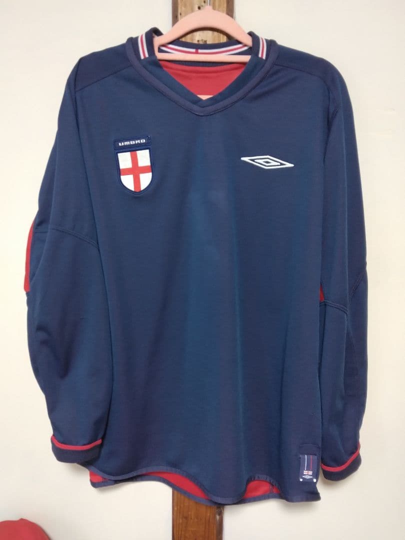 ウェア England Away 2004 #7 Beckham Longsleeve