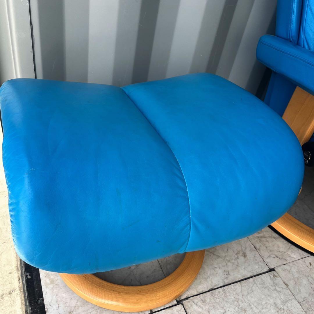 取付無料！エコーネス ストレスレス マジック クラシック 本革チェア・オットマン