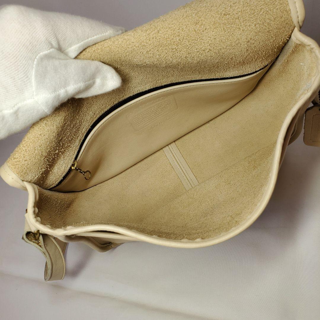 OLD COACH ベージュ ショルダーバッグ USA