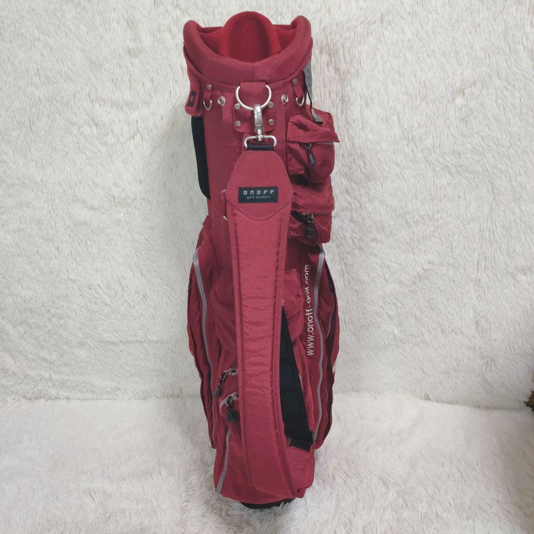 ONOFF★オノフ★9.0型★軽量★良品★スタンド(RED)キャディバッグ