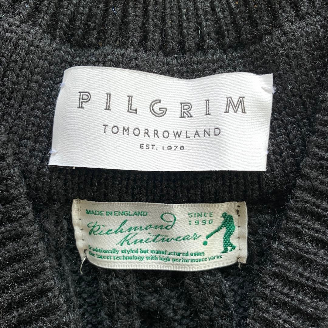トゥモローランド 24AW イギリス製 クリケットセーター チルデンニット 黒M