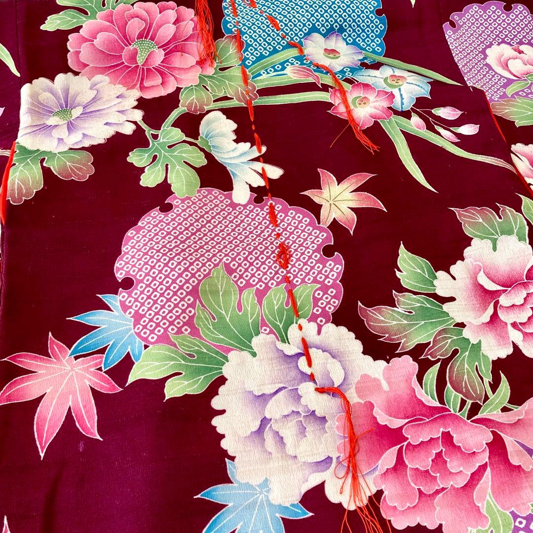 アンティーク　女の子　3歳　子供着物　七五三　NO6