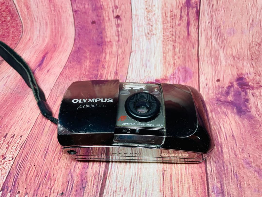 初代 OLYMPUS オリンパス μ mju LIMITED ブラック