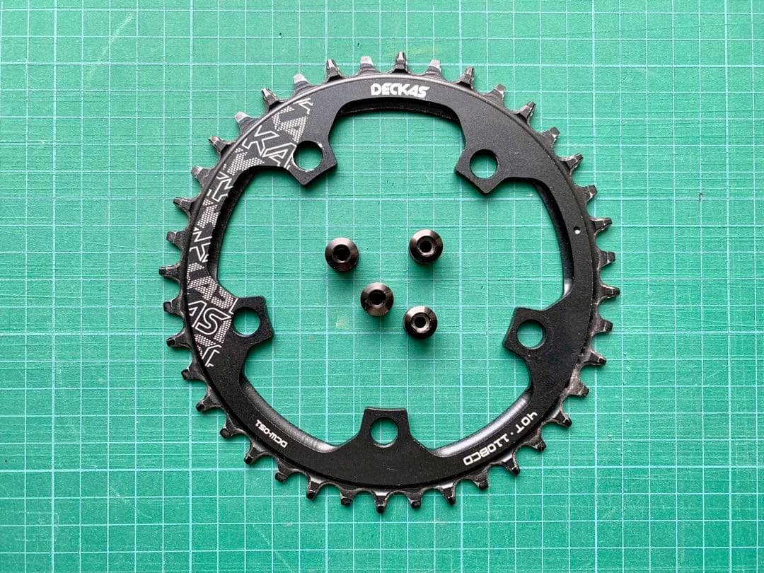 ディズナ ラ クランク 165mm 51-37T シングル用40T付属