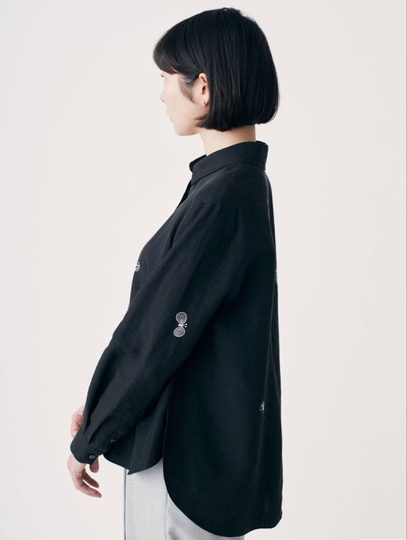 ミナペルホネン　choucho リネンブラウス　38 ピンク　2025SS