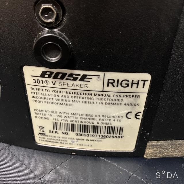 BOSE ボーズ 301V スピーカー 左右ペア（黒）