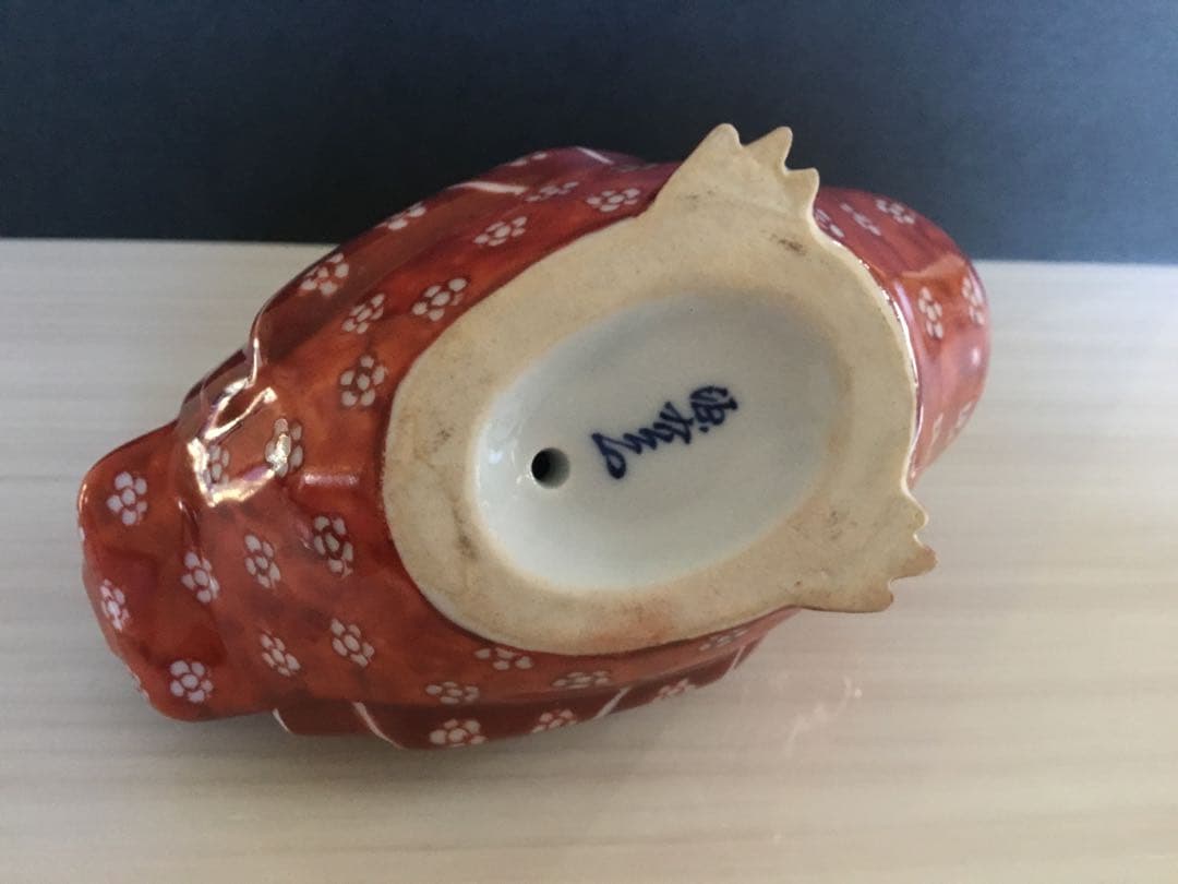 源右衛門鶏ツガイ置き物【美品】