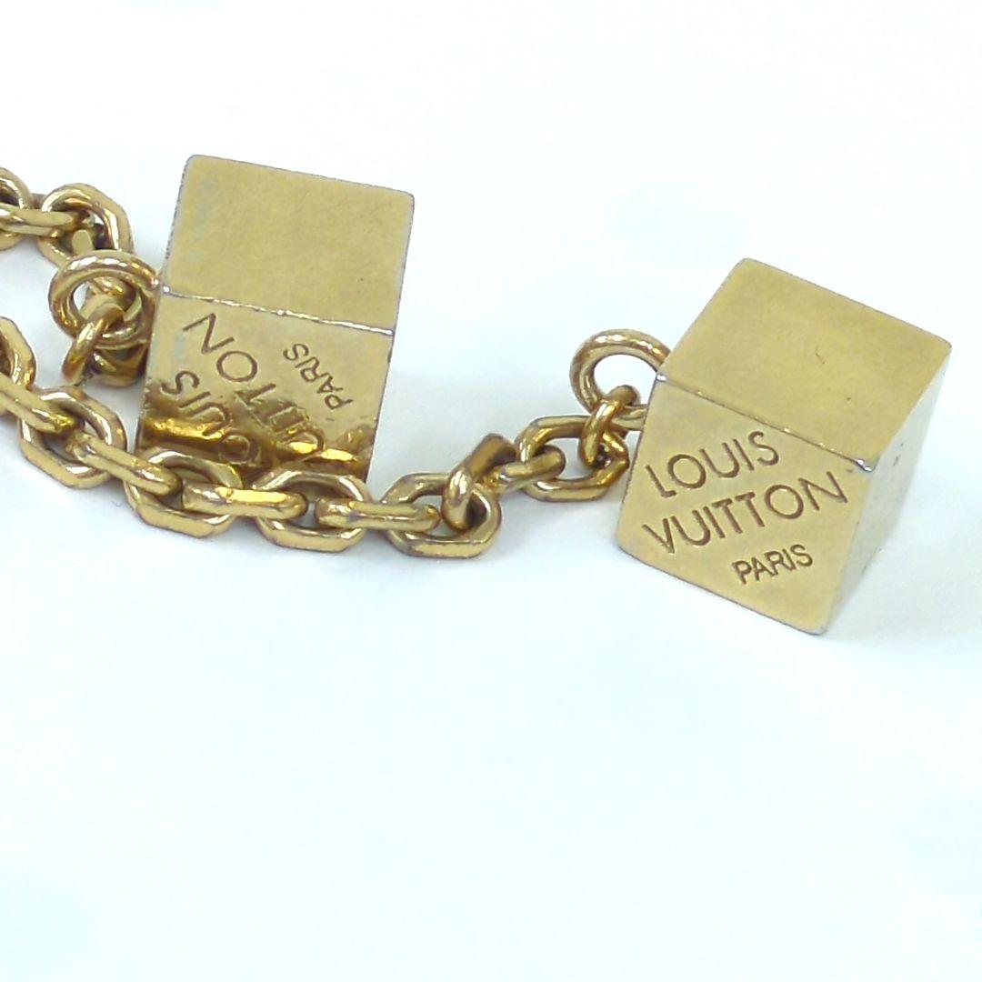 ルイヴィトン アクセソワール テレフォンヌ キューブ ストラップ ゴールド