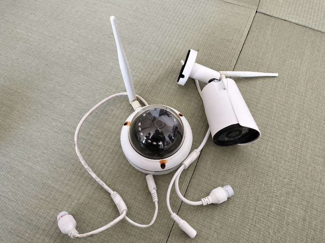 【防犯カメラ2台】HD LCD SCREEN ネットワークビデオレコーダーセット