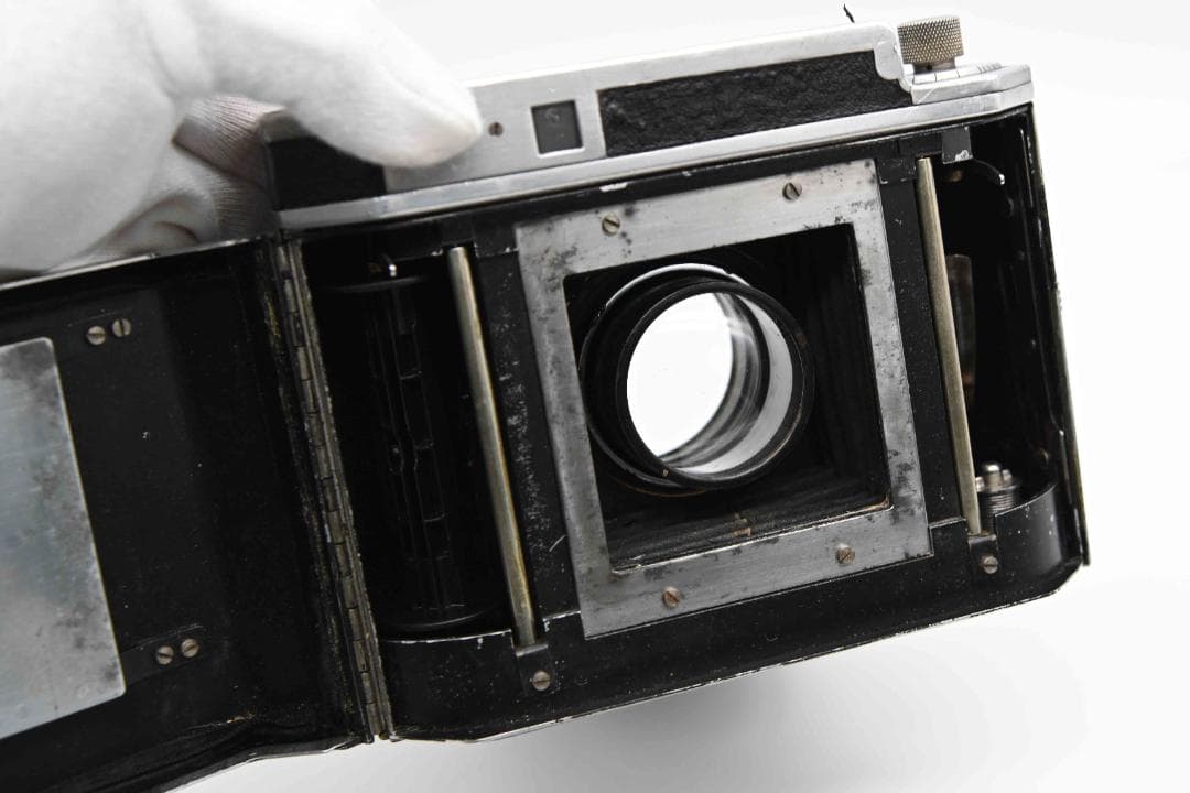 中判スプリングカメラ LIKA Wollensakレンズシャッター　試作機