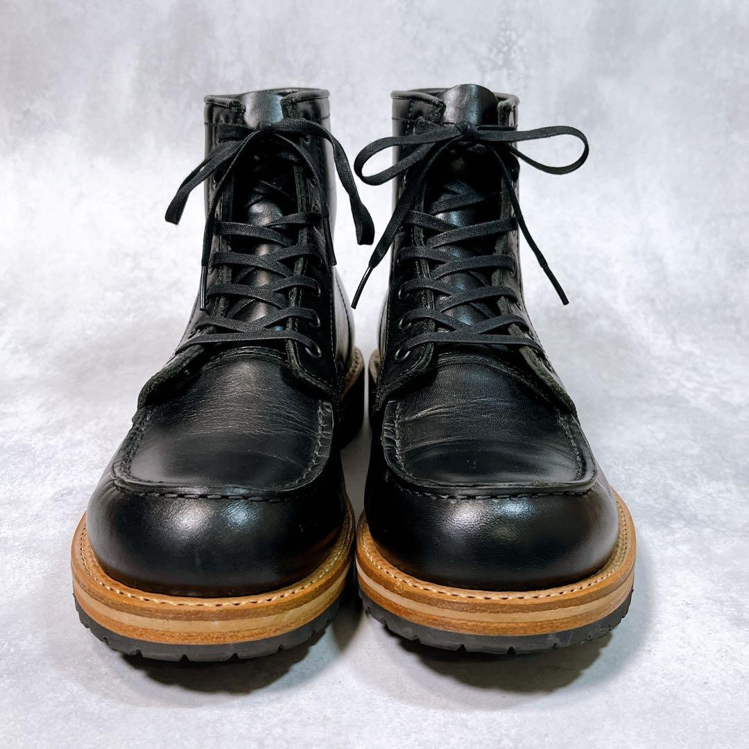☆未使用級☆【ホーキンス】ワークブーツ (27) モックトゥ　本革　レースアップ
