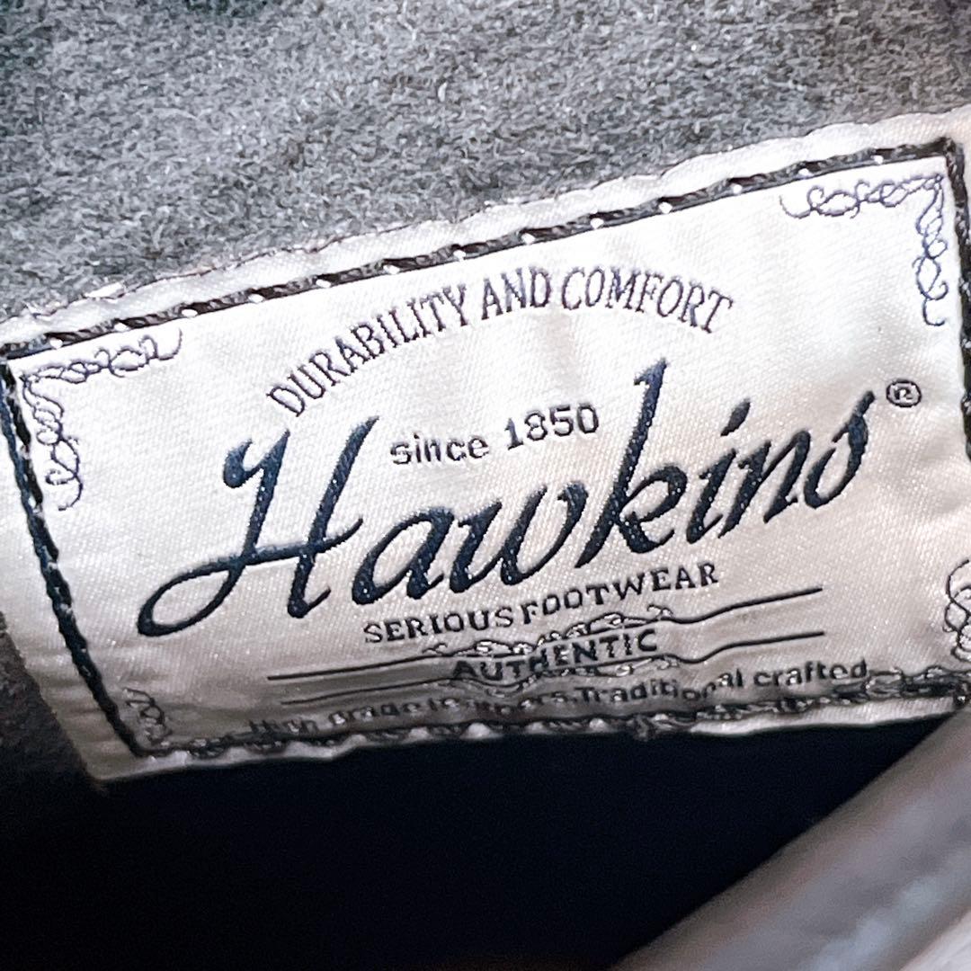 ☆未使用級☆【ホーキンス】ワークブーツ (27) モックトゥ　本革　レースアップ