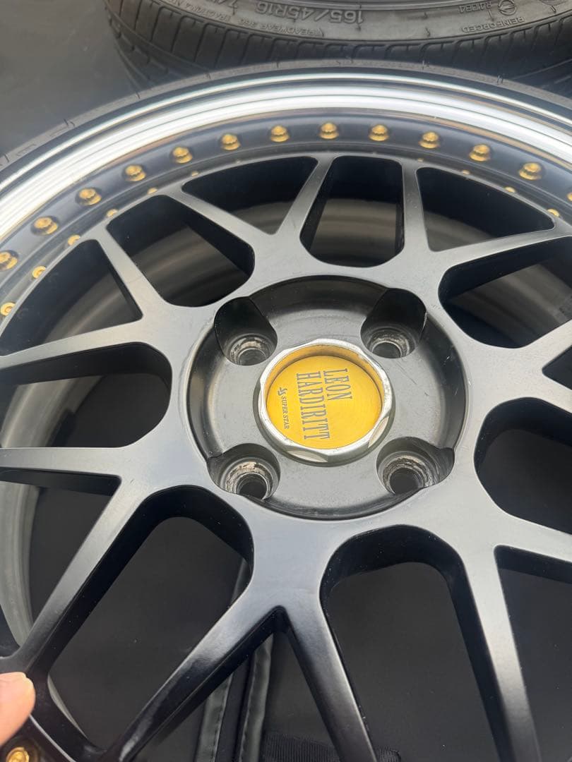 スーパースター　レオンハルト　ゲミュート　マッドブラック　軽　16インチ