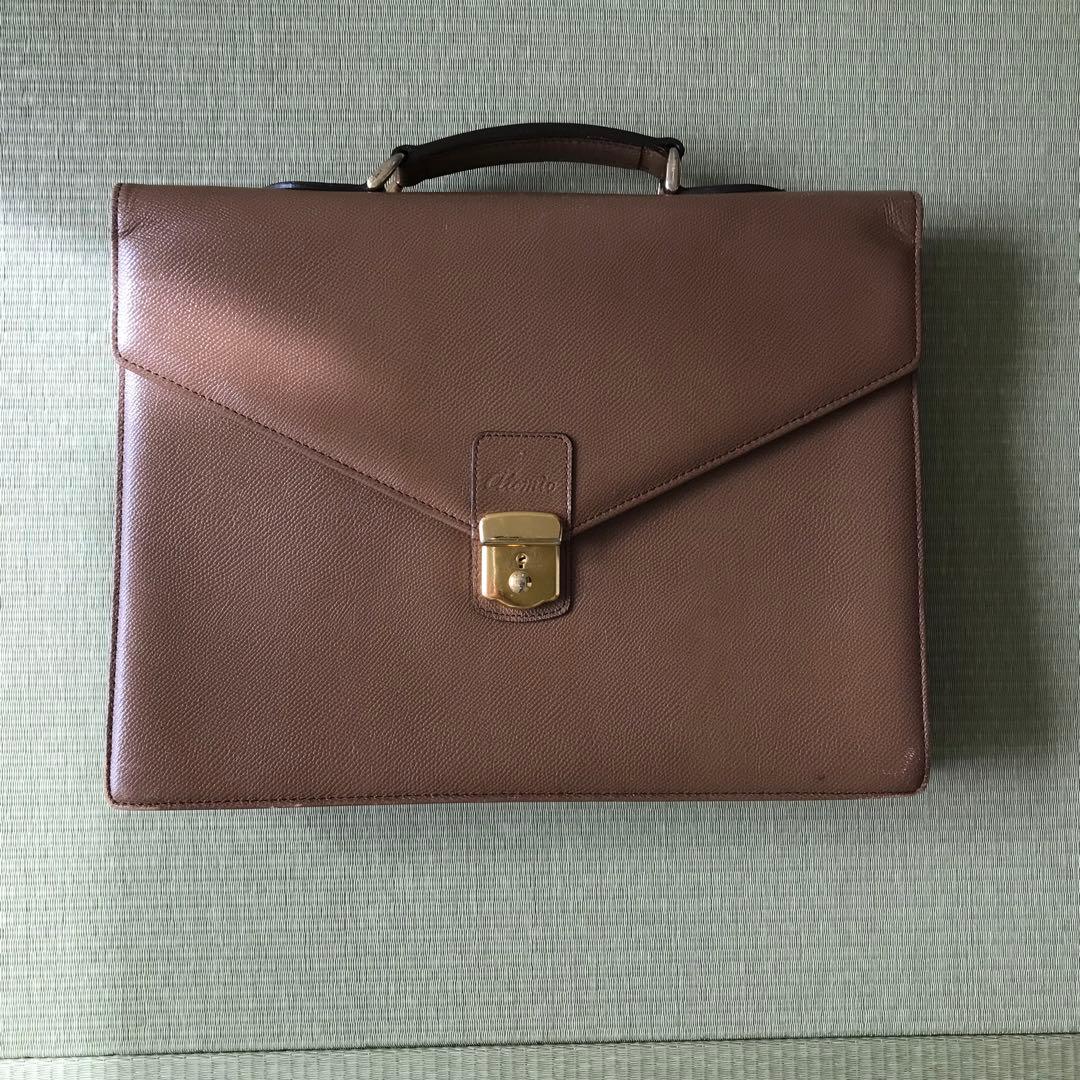 【高級】 青木鞄 本革 ビジネスバッグ ブリーフケース　肩掛け付