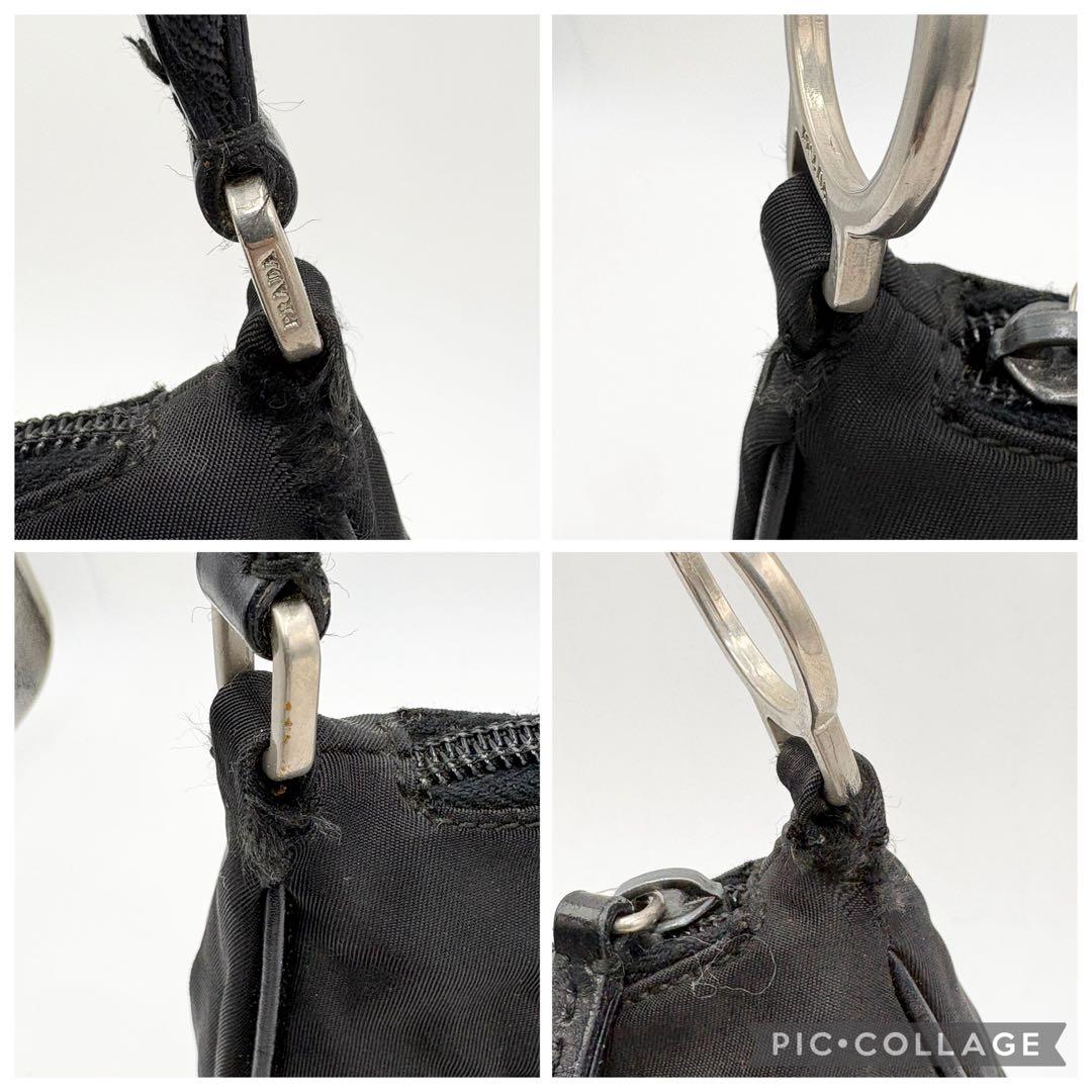 PRADA プラダ アーカイブ ワンショルダーバッグ レザー×ナイロン ロゴ