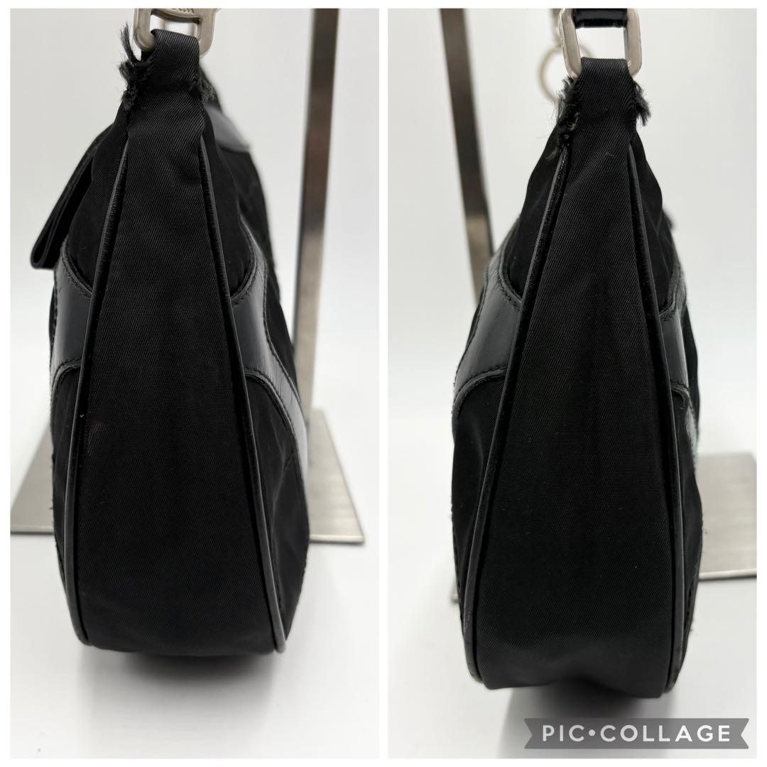 PRADA プラダ アーカイブ ワンショルダーバッグ レザー×ナイロン ロゴ