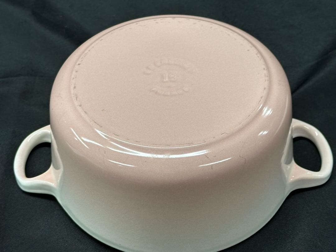 【USED美品】Le Creuset ココットロンド　ピンク　18cm
