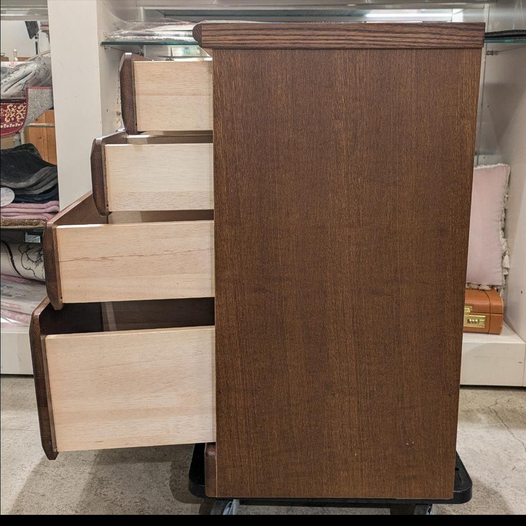 【極美品】 無垢 チェスト マルヨシ 民芸家具 4段6杯 引き出し タンス 収納