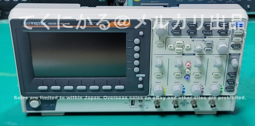 GwInstek GDS-1104B 100MHz 4Ch オシロスコープ動作品