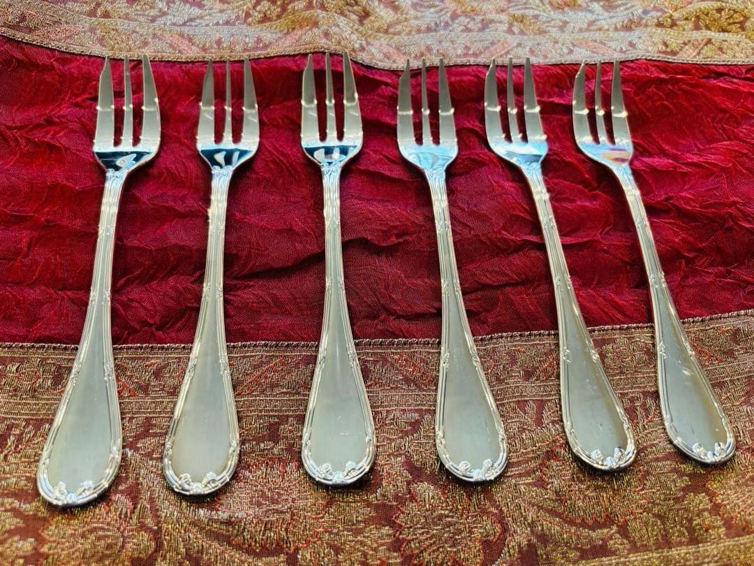 美品 クリストフル マルリー カトラリー　42本6客 オーダーメイド収納ケース付