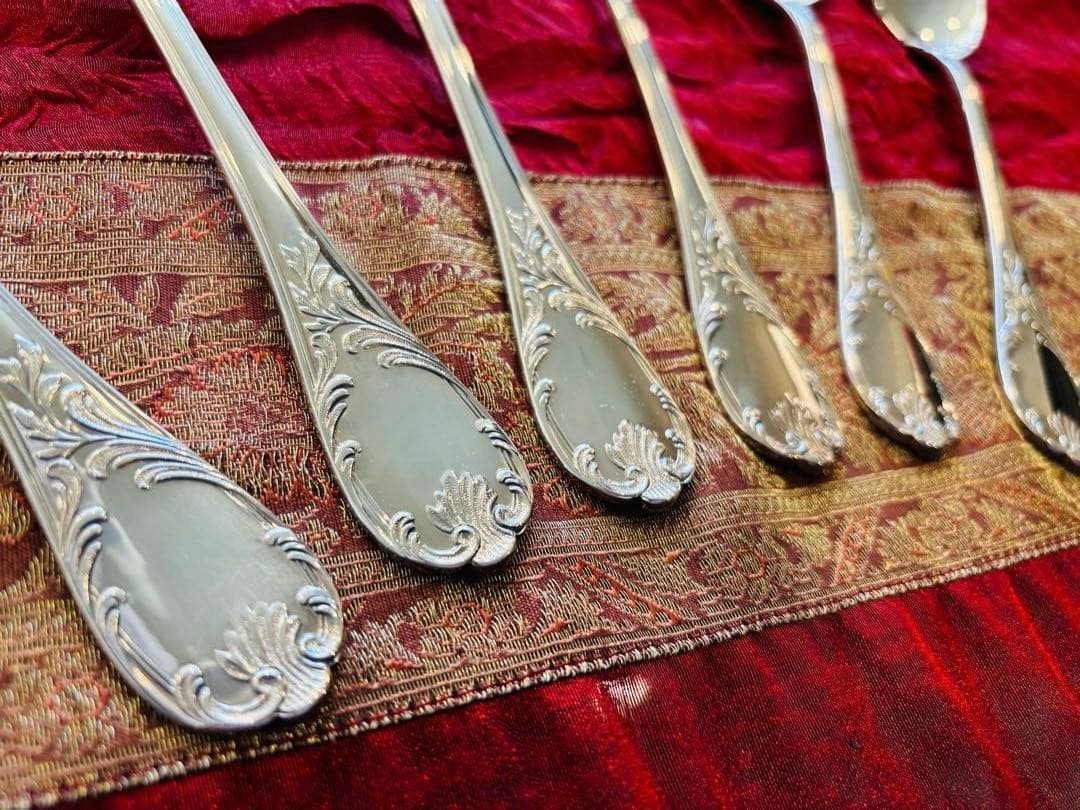 美品 クリストフル マルリー カトラリー　42本6客 オーダーメイド収納ケース付