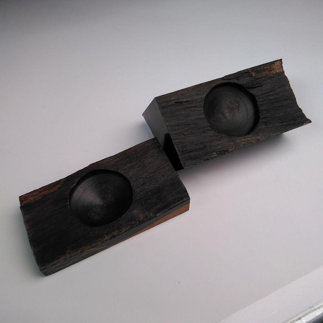 ア107 『蒔絵師　牧田芳祥　作』『黒檀　鈴虫蒔絵　香合　共箱』茶道具