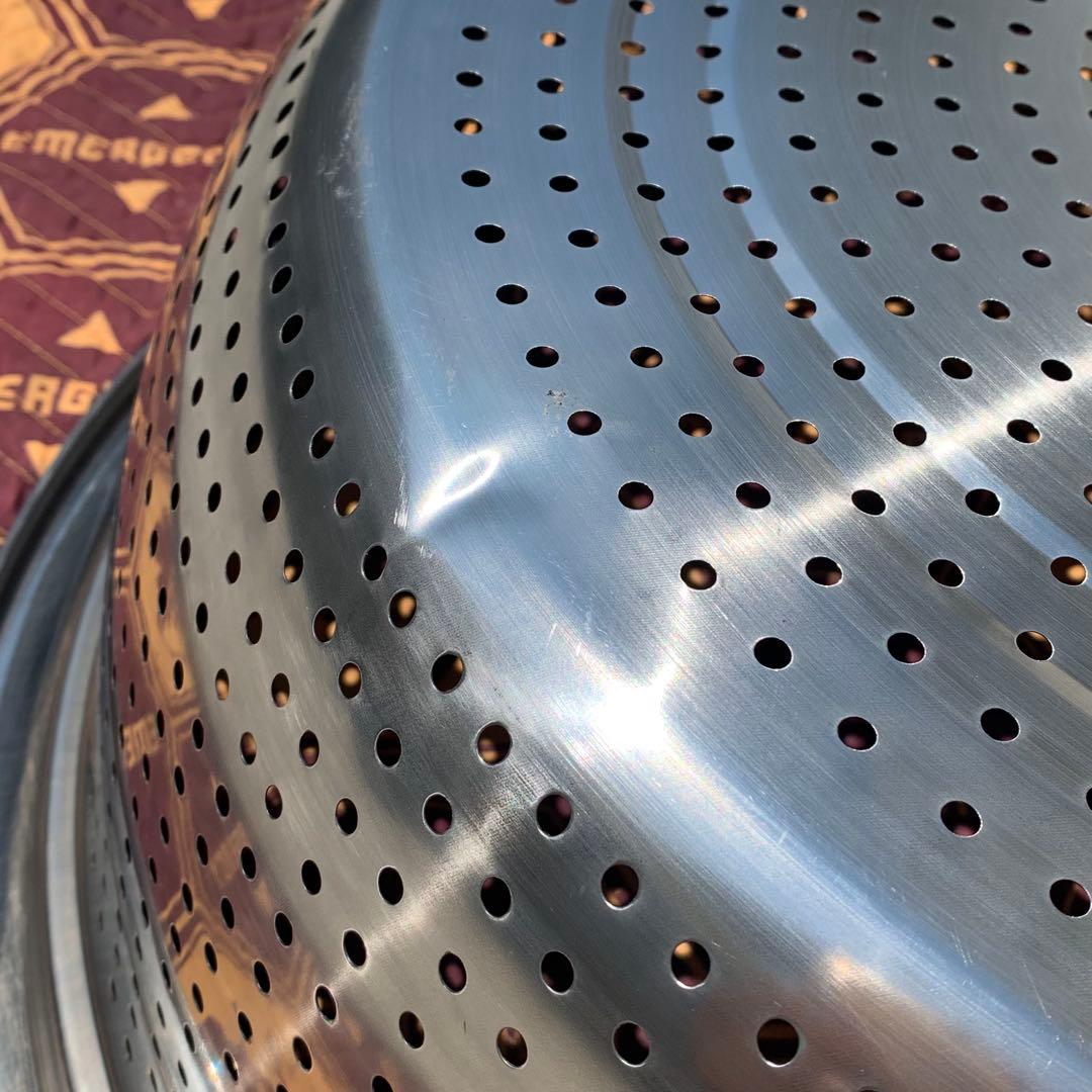 2個　68cm 大型　ステンレス 穴あき　パンチ　水切り　野菜洗い　ざる