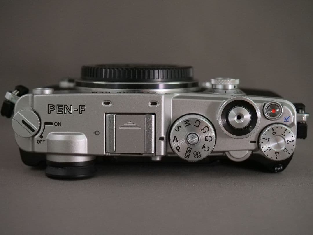 おまけ多数】OLYMPUS PEN-F シャッター回数少 充電池4個 革ケース