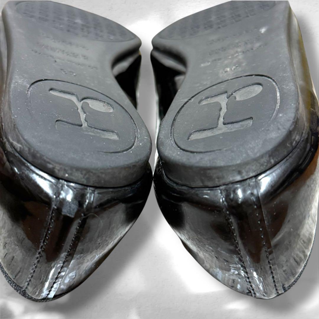 repetto レペット JUNON バレエシューズ ブラックエナメル　牛革