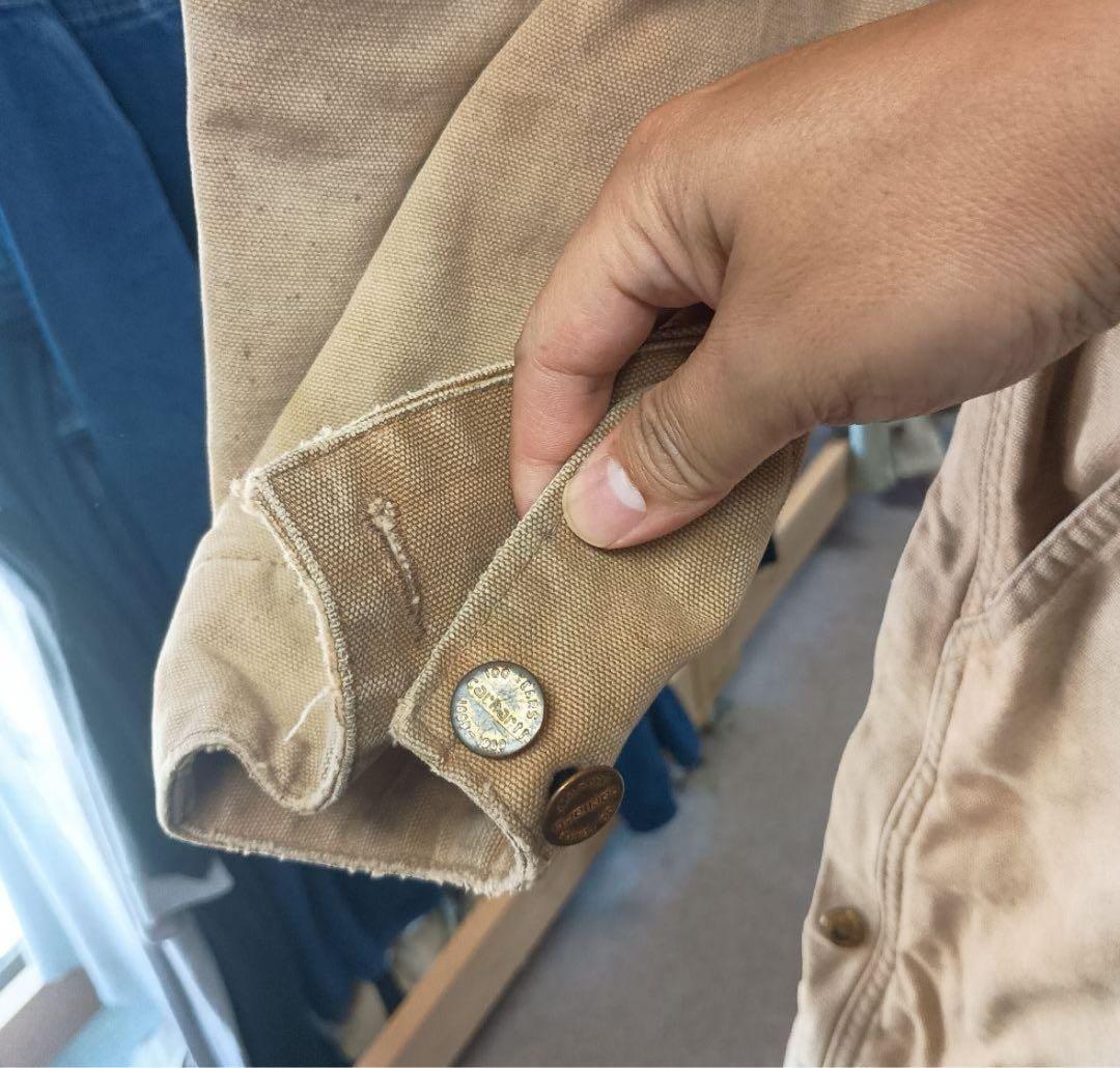 80'sUSAビンテージカーハート中綿ダック地オールインワンつなぎ100周年46