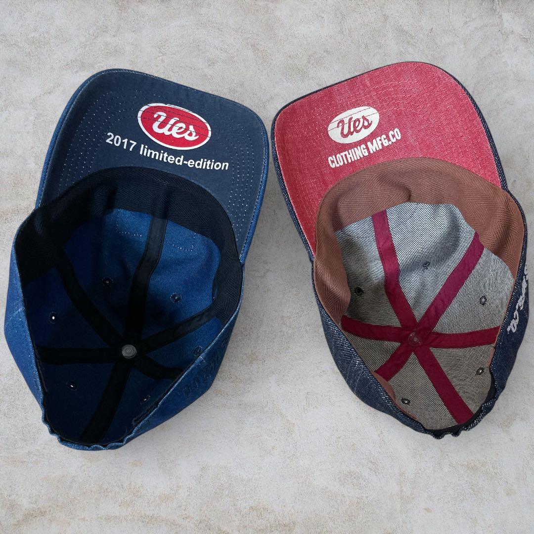 ウエス UES デニムキャップ XLサイズ 2点セット