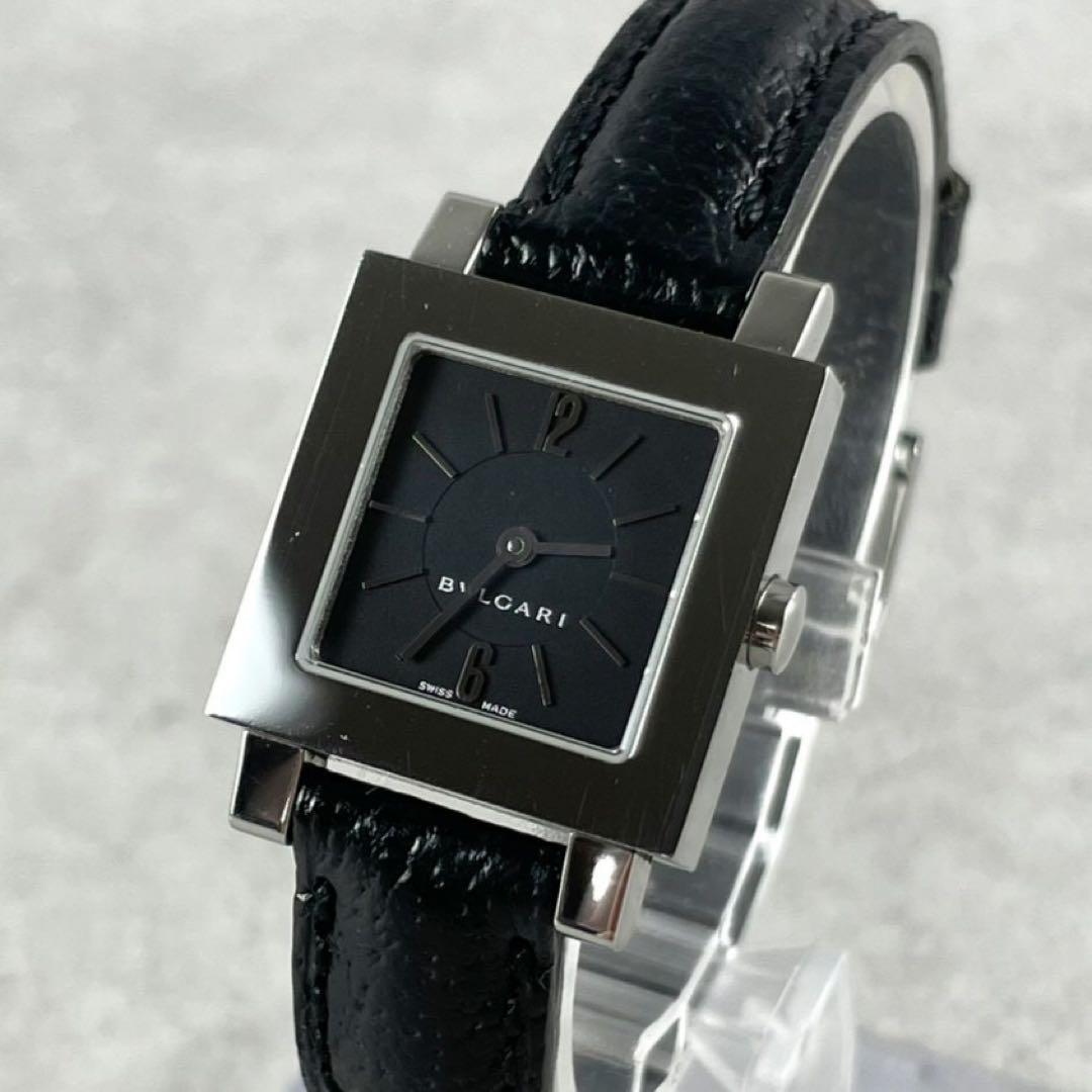 ブルガリ SQ 22 SL ステンレススチール クォーツ腕時計 箱保証書 稼働