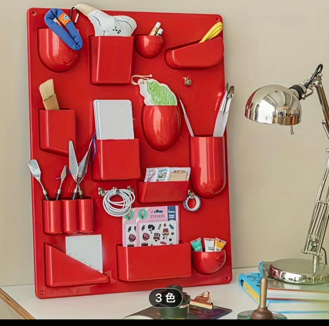 Uten.Silo II Red ウーテンシロ2 ウォールシェルフ 壁掛けラック