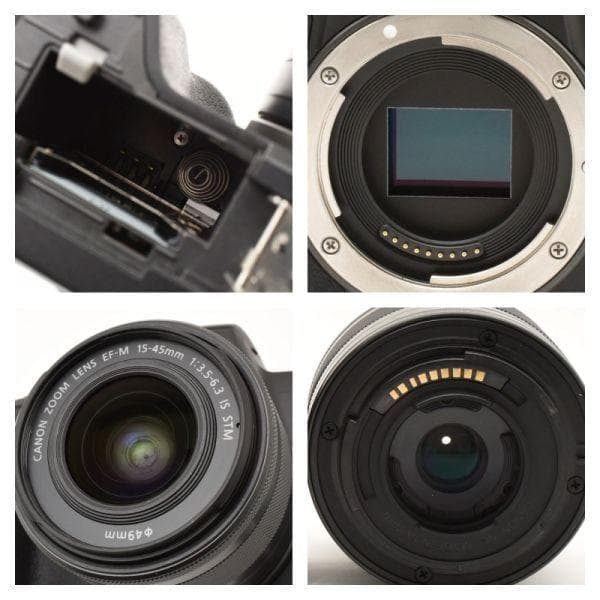 【美品】 キャノン Canon EOS Kiss M レンズキット ミラーレス