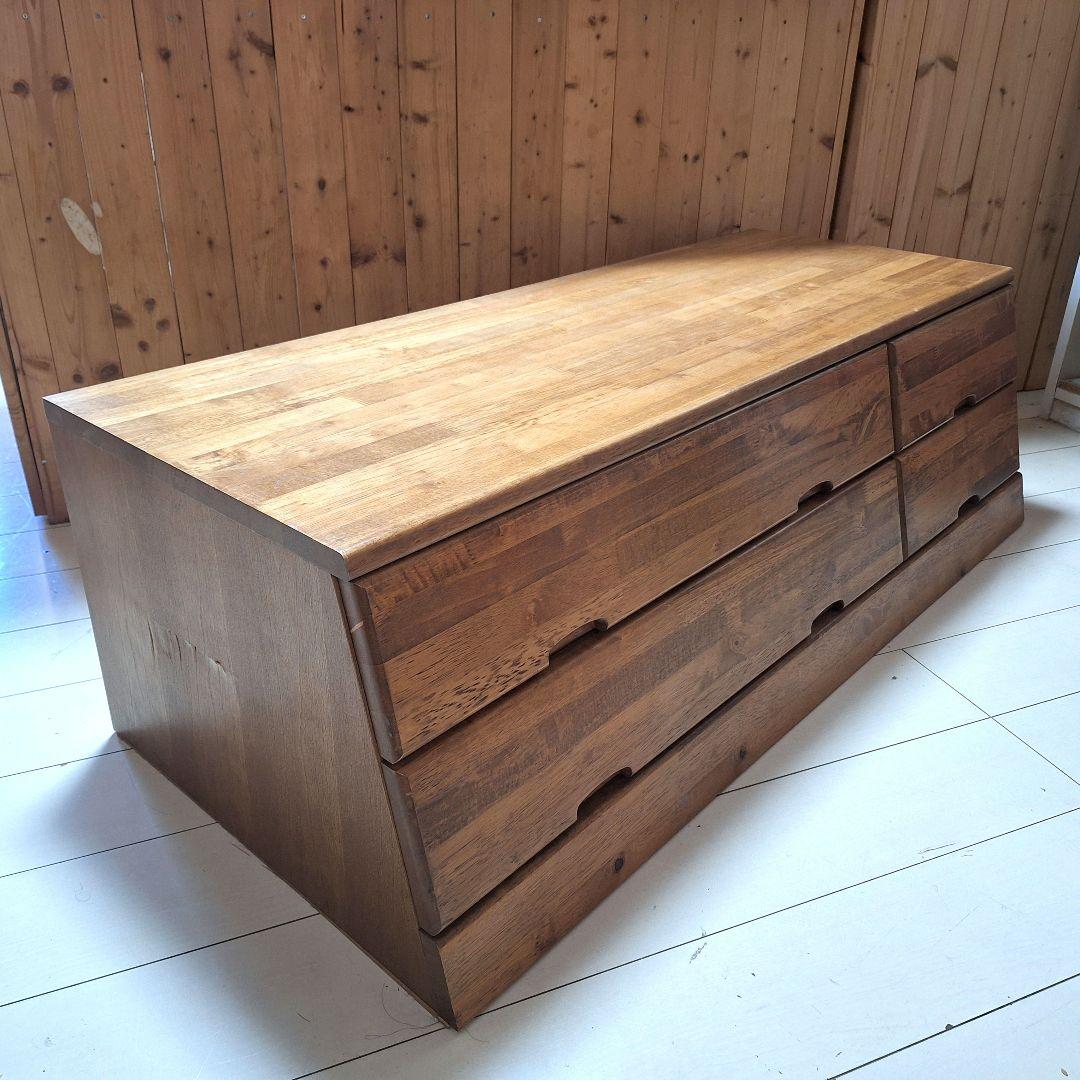 イペ材　テレビボード　ローボード　タンス　収納　スタイリッシュ　アンティーク