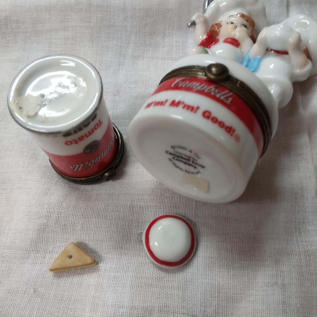 Campbellkids　キャンベルキッズ　陶器小物入れ 　2点　ヒンジボックス