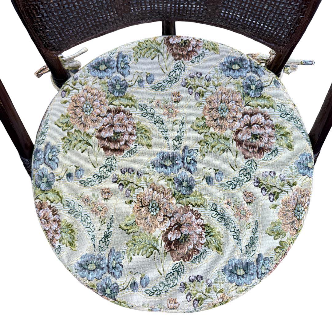 2点セット【新品】楽々ラタン 360度回転 座椅子 籐座椅子　座布団無し