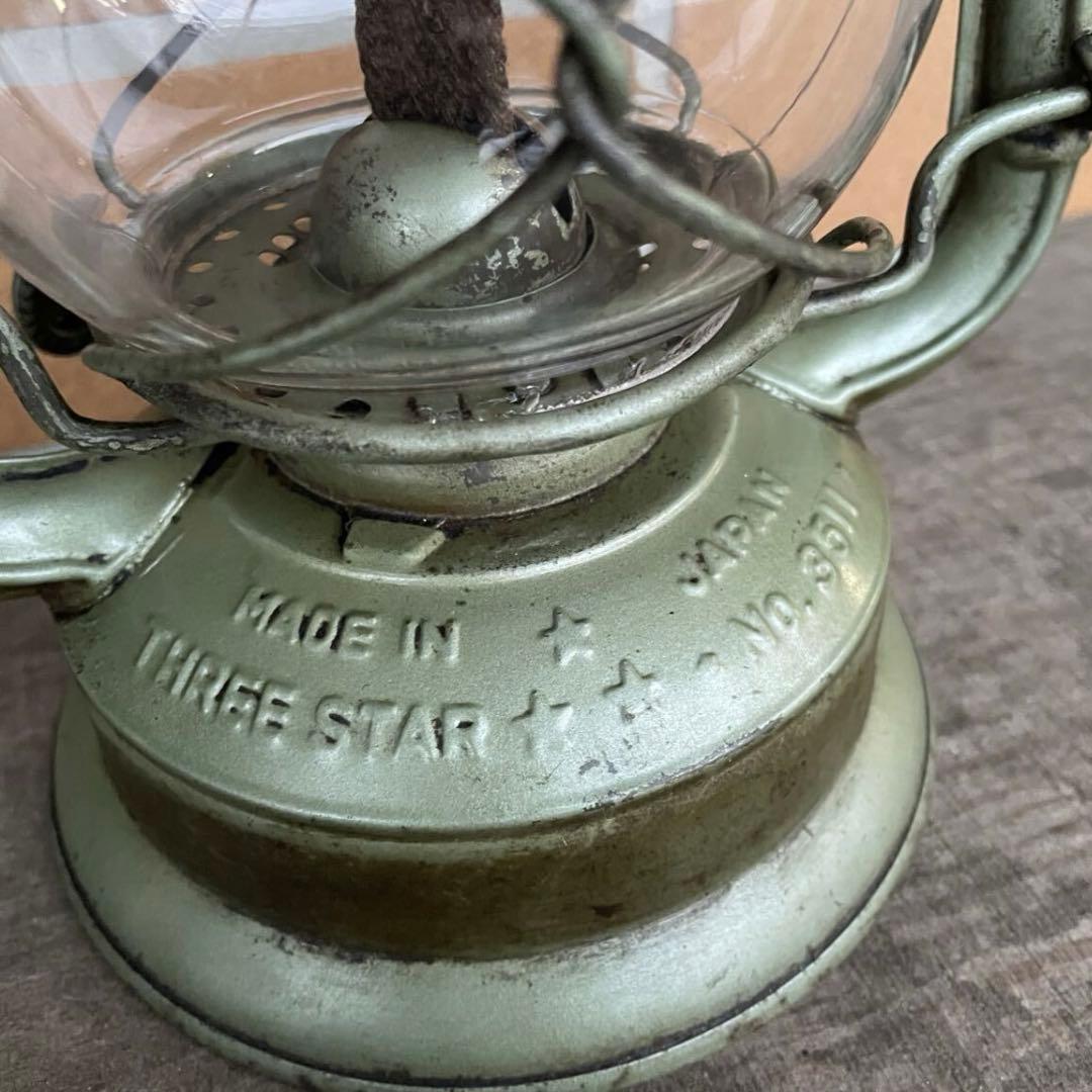 オイルランタン NO.3511 ハリケーンランタン　スリースター　ヴィンテージ