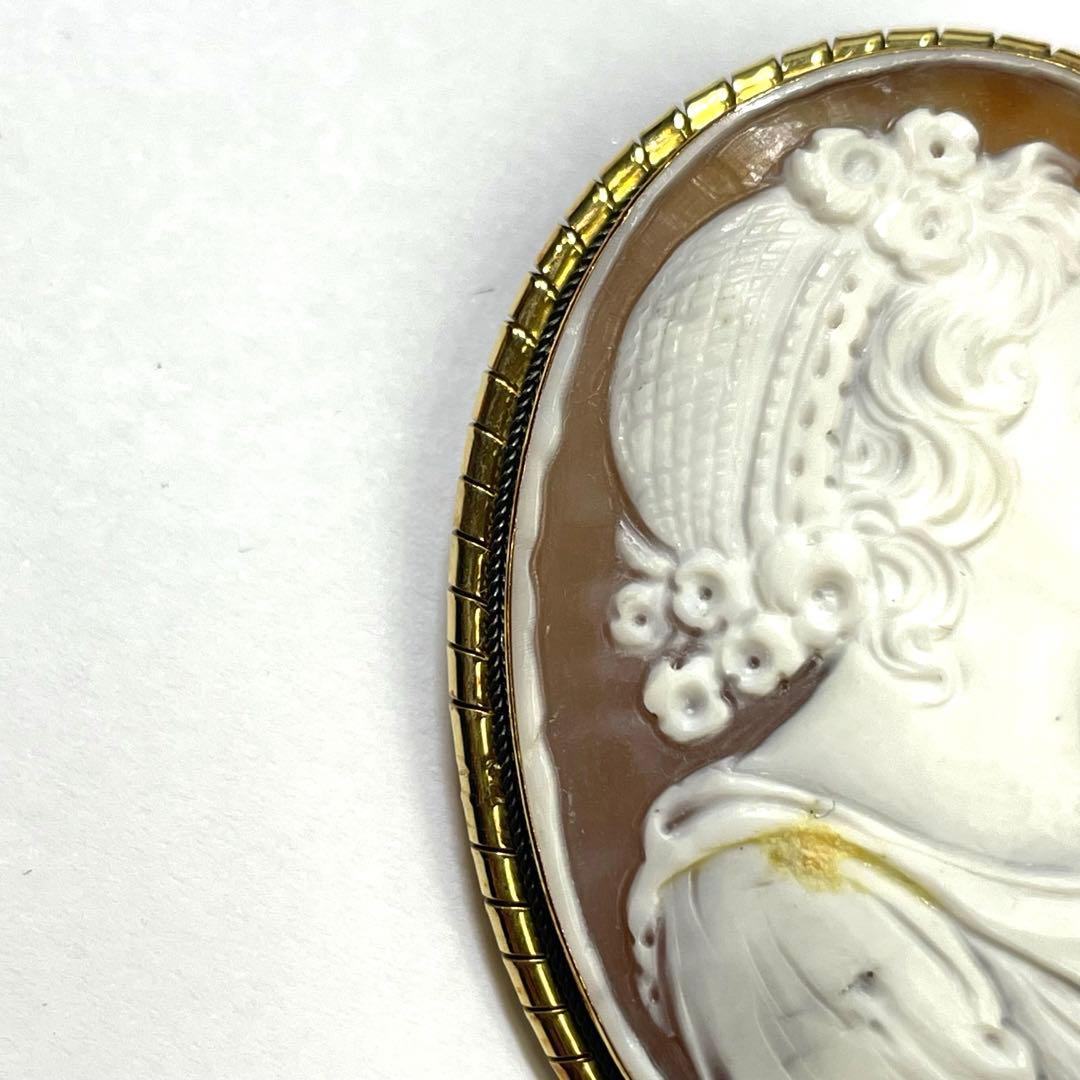 パフェ　希少品　一点もの　APA カメオブローチ　おしゃれ　レディース