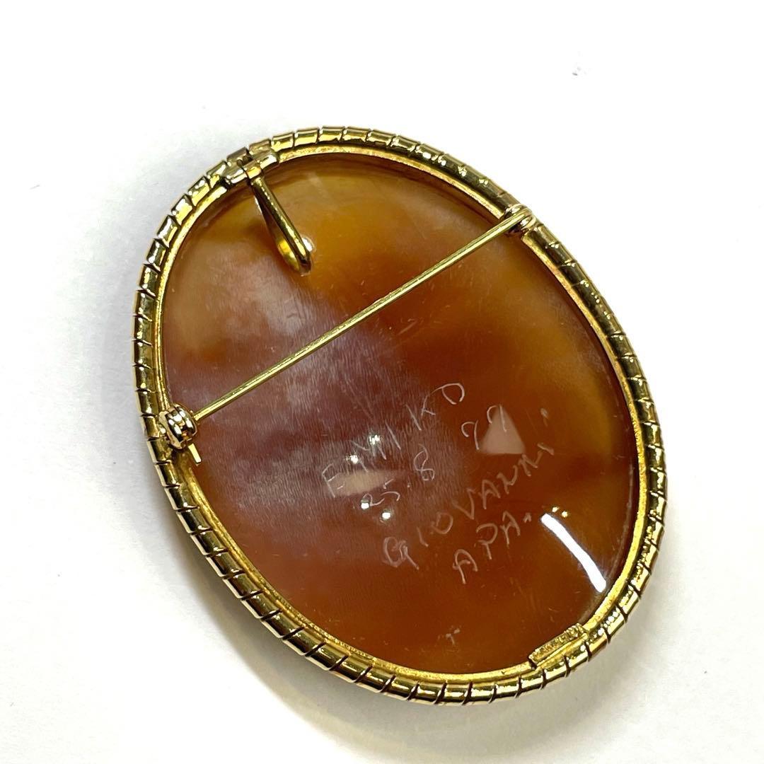 パフェ　希少品　一点もの　APA カメオブローチ　おしゃれ　レディース