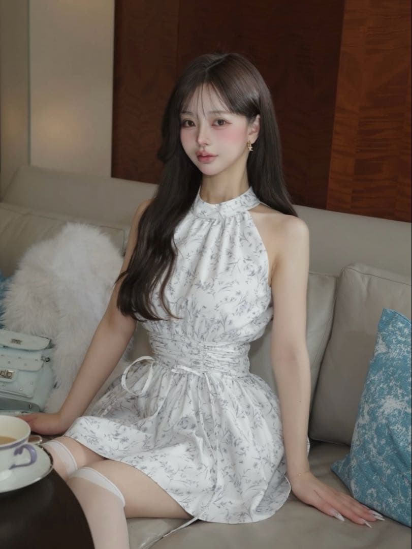 Darich♡アメスリギャザーフレアミニワンピース　(GRY・Free)