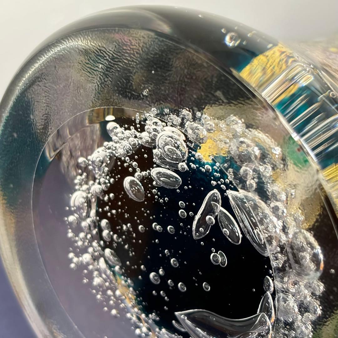 現代の名工 黒木国昭 金・プラチナ象嵌 「夢光琳」 32cm 箱付き 花器